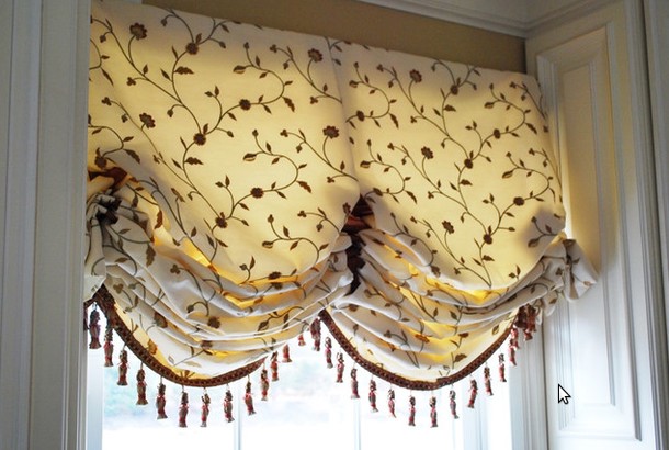Как декорировать австрийскую штору