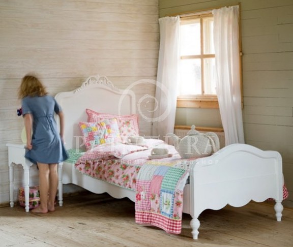 Спальня девочки шторы белые